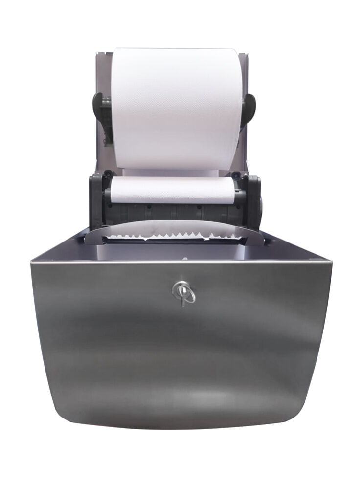 InfiniRoll paper towel roll dispenser, autocut, in brushed stainless steel, Premium, exclusive and elegant design