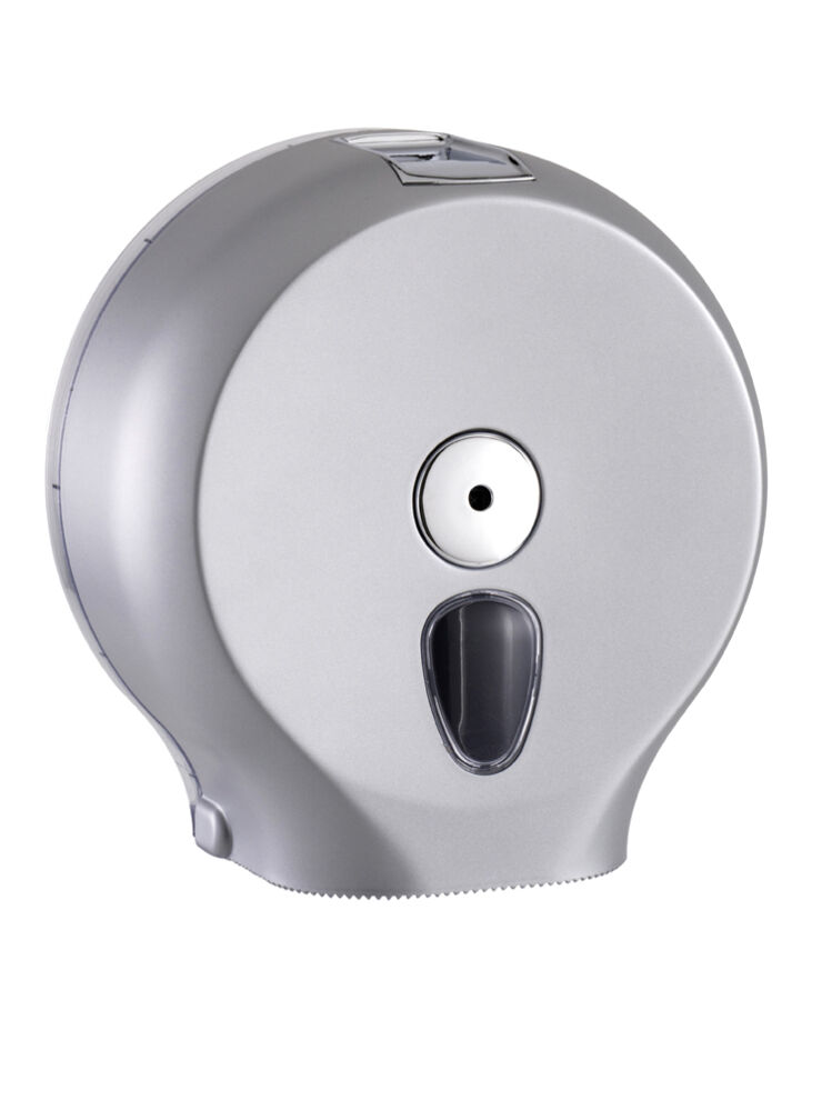 JumboBox Mini toilet paper dispenser, for Mini Jumbo rolls, large capacity, compact