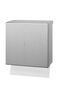 Qtowel fold folded paper towel dispenser, in brushed stainless steel